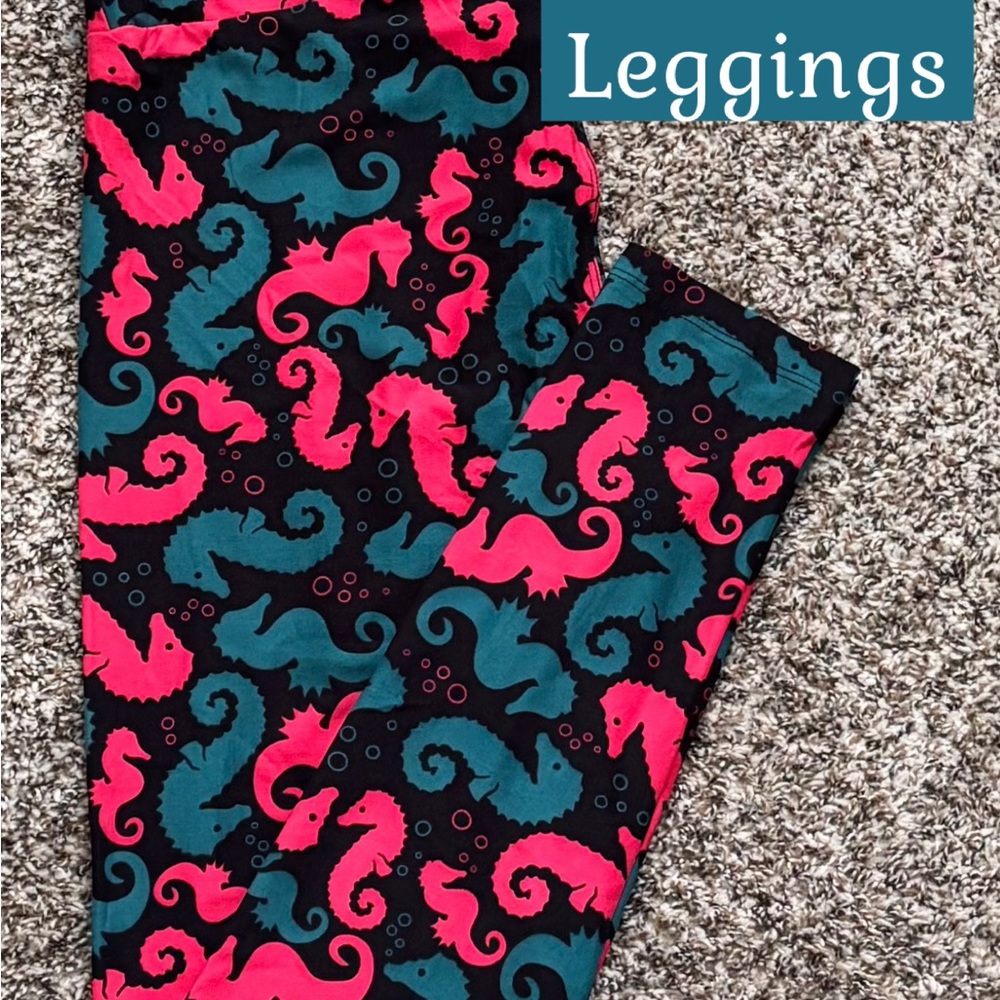 New Vintage Lularoe Seahorse TC Leggings